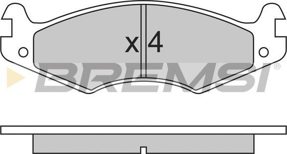 Bremsi BP2459 - Гальмівні колодки, дискові гальма autocars.com.ua