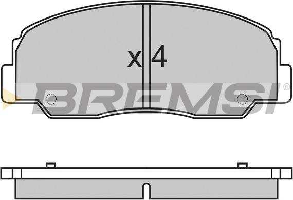 Bremsi BP2461 - Тормозные колодки, дисковые, комплект autodnr.net