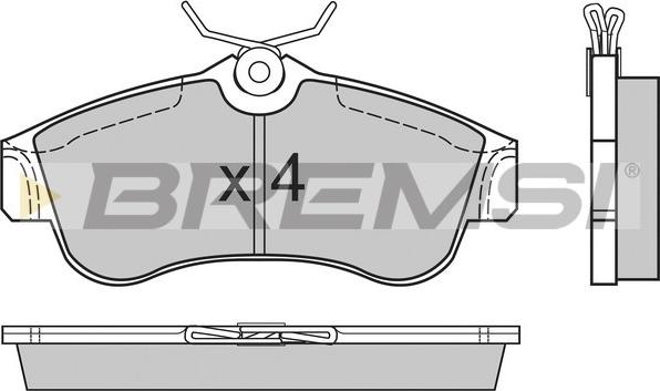 Bremsi BP2470 - Гальмівні колодки, дискові гальма autocars.com.ua