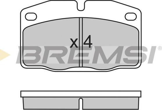 Bremsi BP2487 - Гальмівні колодки, дискові гальма autocars.com.ua