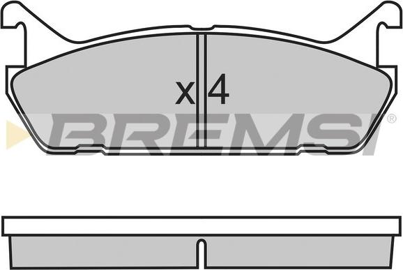 Bremsi BP2488 - Гальмівні колодки, дискові гальма autocars.com.ua
