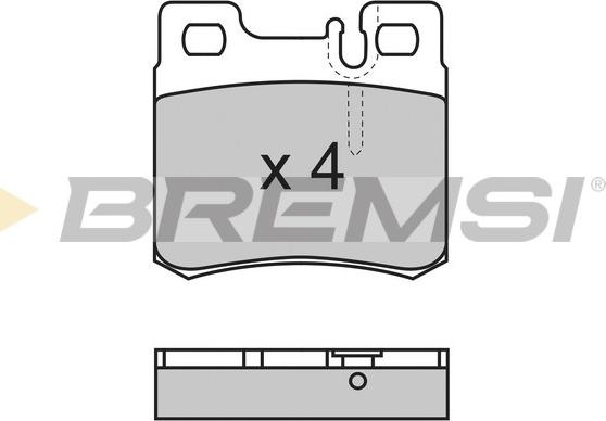 Bremsi BP2495 - Гальмівні колодки, дискові гальма autocars.com.ua