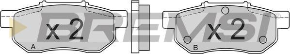 Bremsi BP2548 - Тормозные колодки, дисковые, комплект autodnr.net