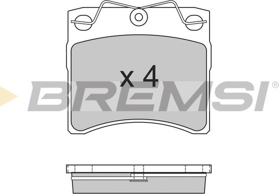 Bremsi BP2554 - Гальмівні колодки, дискові гальма autocars.com.ua