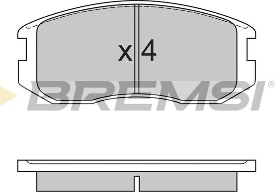 Bremsi BP2558 - Гальмівні колодки, дискові гальма autocars.com.ua