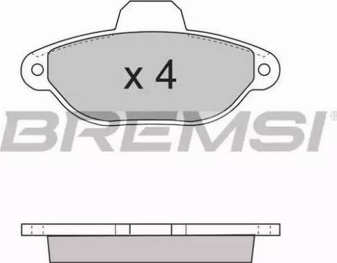 Bremsi BP2600 - Гальмівні колодки, дискові гальма autocars.com.ua