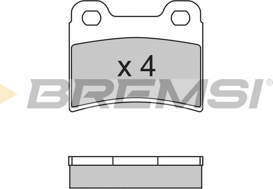 Bremsi BP2630 - Гальмівні колодки, дискові гальма autocars.com.ua