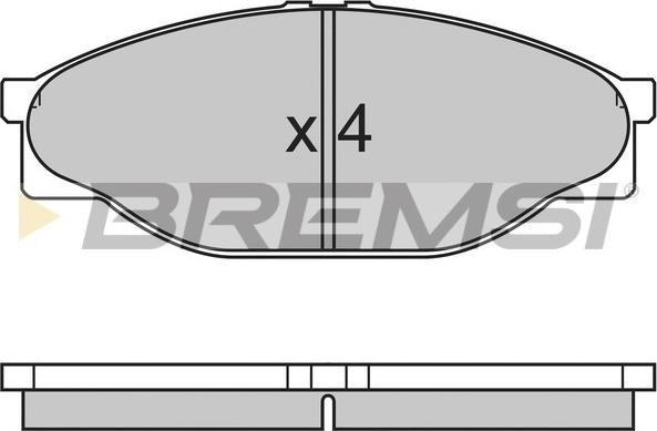 Bremsi BP2633 - Гальмівні колодки, дискові гальма autocars.com.ua