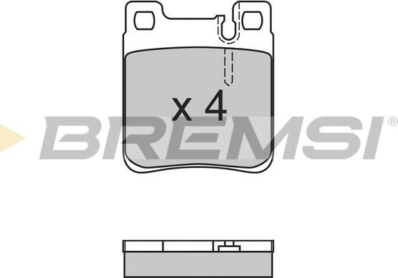 Bremsi BP2653 - Гальмівні колодки, дискові гальма autocars.com.ua