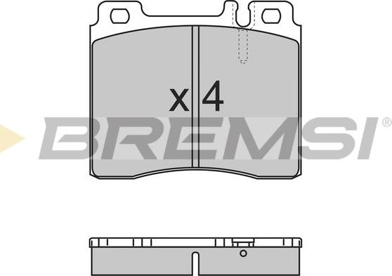 Bremsi BP2657 - Гальмівні колодки, дискові гальма autocars.com.ua