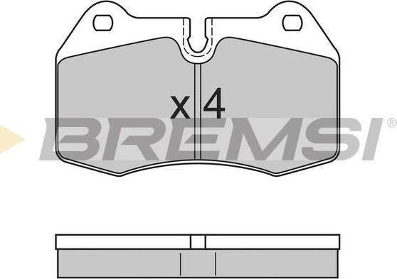 Bremsi BP2660 - Тормозные колодки, дисковые, комплект autodnr.net