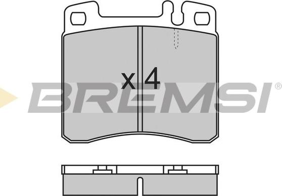 Bremsi BP2662 - Гальмівні колодки, дискові гальма autocars.com.ua