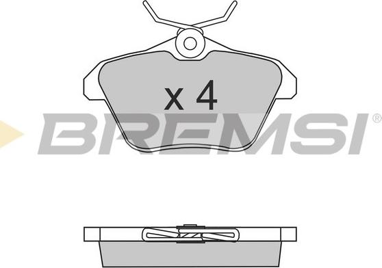 Bremsi BP2680 - Тормозные колодки, дисковые, комплект autodnr.net