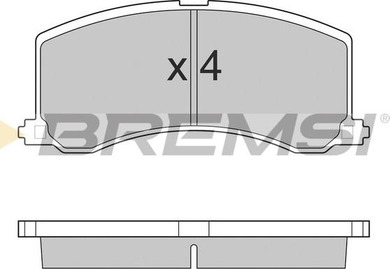 Bremsi BP2684 - Гальмівні колодки, дискові гальма autocars.com.ua