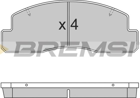 Bremsi BP2696 - Гальмівні колодки, дискові гальма autocars.com.ua