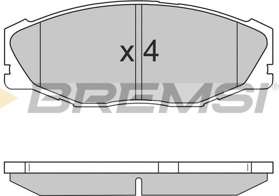 Bremsi BP2697 - Гальмівні колодки, дискові гальма autocars.com.ua