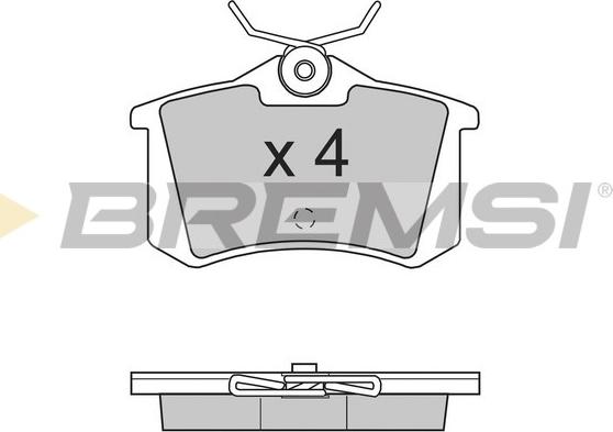 Bremsi BP2701 - Тормозные колодки, дисковые, комплект autodnr.net