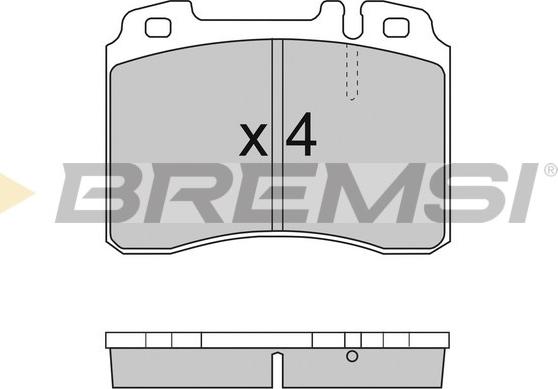 Bremsi BP2709 - Тормозные колодки, дисковые, комплект autodnr.net