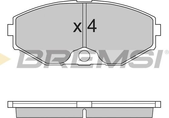 Bremsi BP2722 - Гальмівні колодки, дискові гальма autocars.com.ua