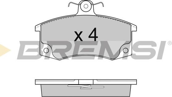 Bremsi BP2735 - Гальмівні колодки, дискові гальма autocars.com.ua