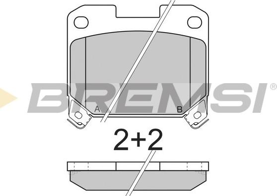 Bremsi BP2741 - Гальмівні колодки, дискові гальма autocars.com.ua
