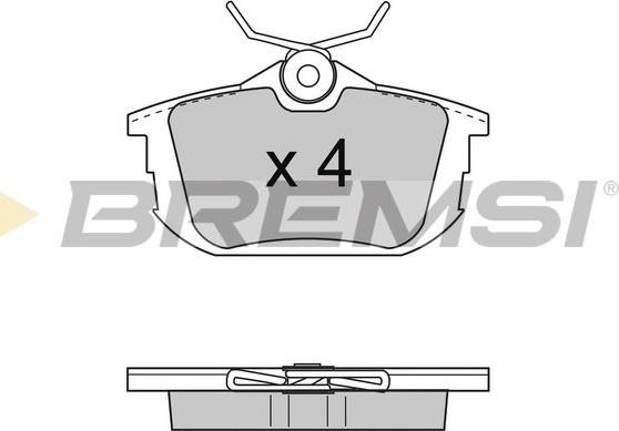 Bremsi BP2742 - Гальмівні колодки, дискові гальма autocars.com.ua