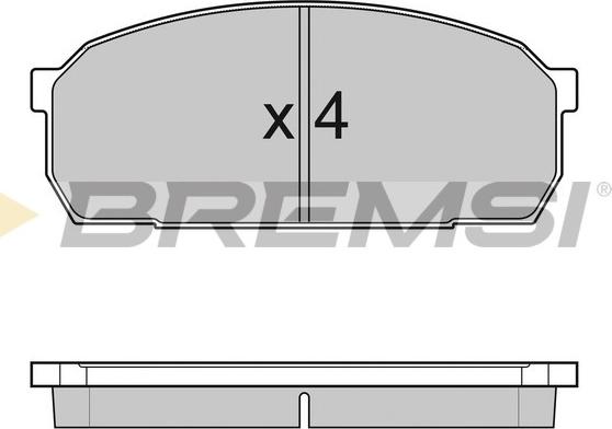 Bremsi BP2756 - Гальмівні колодки, дискові гальма autocars.com.ua