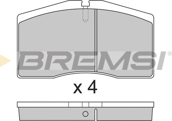Bremsi BP2766 - Тормозные колодки, дисковые, комплект autodnr.net