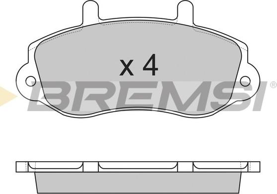 Bremsi BP2767 - Тормозные колодки, дисковые, комплект autodnr.net
