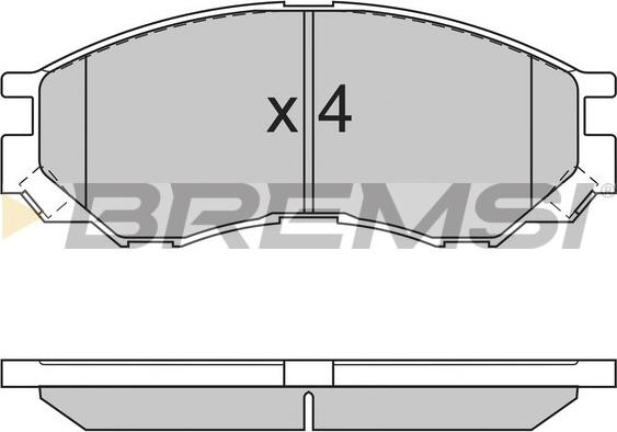 Bremsi BP2775 - Тормозные колодки, дисковые, комплект autodnr.net