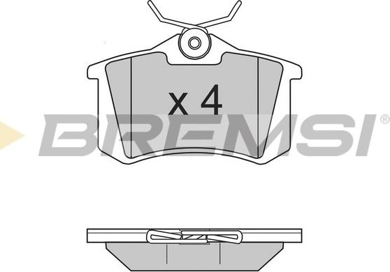 Bremsi BP2806 - Тормозные колодки, дисковые, комплект autodnr.net