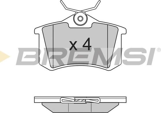 Bremsi BP2807 - Гальмівні колодки, дискові гальма autocars.com.ua