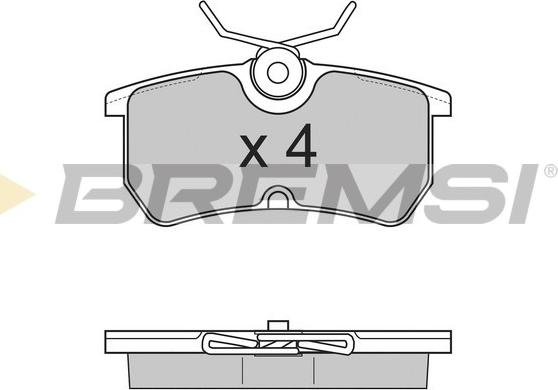Bremsi BP2844 - Гальмівні колодки, дискові гальма autocars.com.ua
