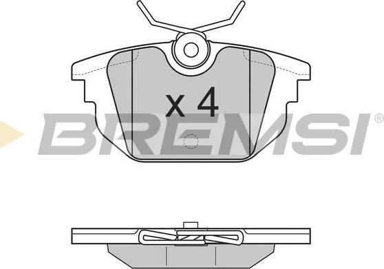 Bremsi BP2850 - Тормозные колодки, дисковые, комплект autodnr.net