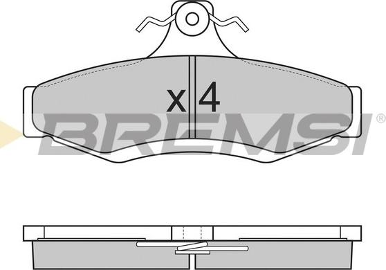 Bremsi BP2851 - Гальмівні колодки, дискові гальма autocars.com.ua