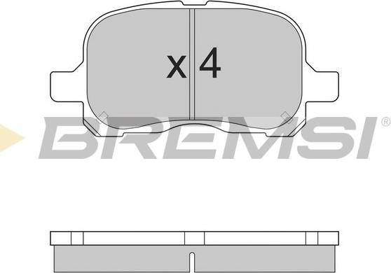 Bremsi BP2859 - Гальмівні колодки, дискові гальма autocars.com.ua