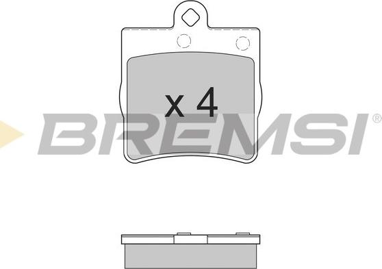 Bremsi BP2861 - Гальмівні колодки, дискові гальма autocars.com.ua