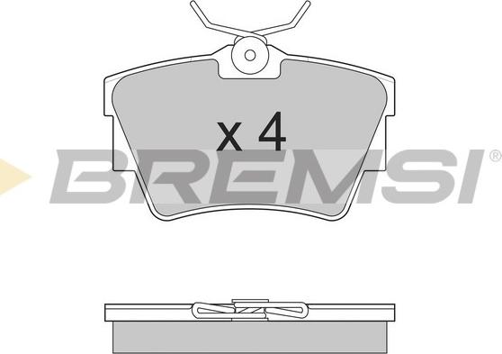 Bremsi BP2866 - Гальмівні колодки, дискові гальма autocars.com.ua