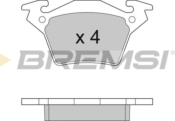 Bremsi BP2880 - Гальмівні колодки, дискові гальма autocars.com.ua