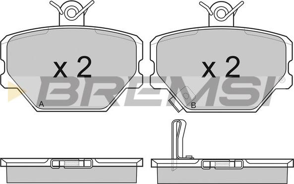 Bremsi BP2881 - Гальмівні колодки, дискові гальма autocars.com.ua