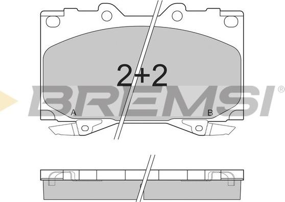 Bremsi BP2898 - Гальмівні колодки, дискові гальма autocars.com.ua