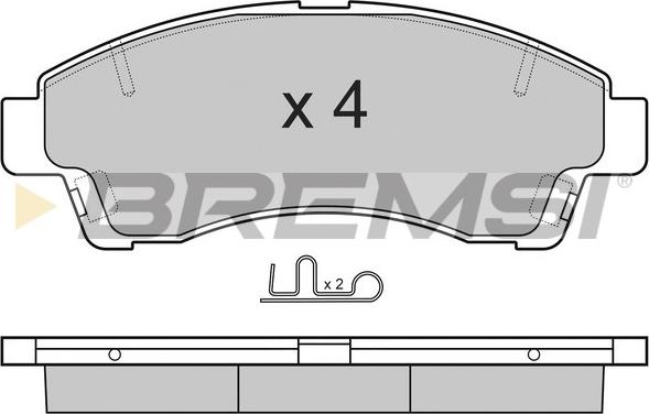 Bremsi BP2903 - Гальмівні колодки, дискові гальма autocars.com.ua