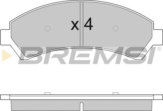 Bremsi BP2920 - Гальмівні колодки, дискові гальма autocars.com.ua