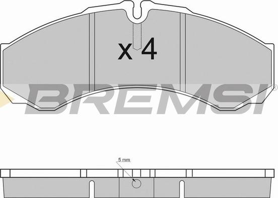 Bremsi BP2925TR - Гальмівні колодки, дискові гальма autocars.com.ua