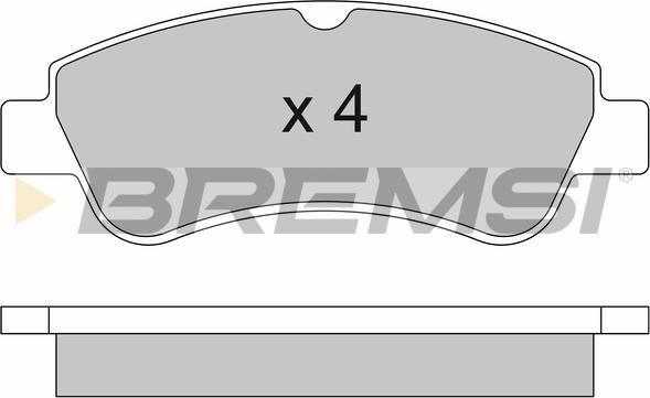Bremsi BP2928 - Гальмівні колодки, дискові гальма autocars.com.ua