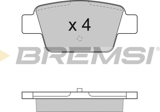 Bremsi BP2947 - Гальмівні колодки, дискові гальма autocars.com.ua