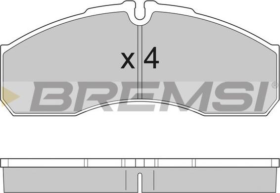 Bremsi BP2952 - Тормозные колодки, дисковые, комплект autodnr.net