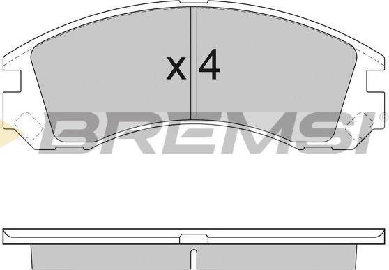 Bremsi BP2953 - Гальмівні колодки, дискові гальма autocars.com.ua
