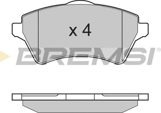 Bremsi BP2960 - Гальмівні колодки, дискові гальма autocars.com.ua
