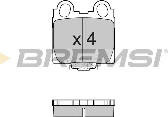 Bremsi BP2962 - Тормозные колодки, дисковые, комплект autodnr.net